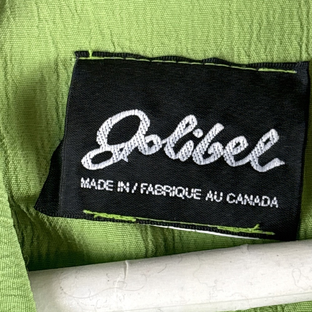 Vintage Jolibel 2 Piece Pant Set Size 12 Chartreuse Green Safari Trousers Canada - Picture 3 of 6